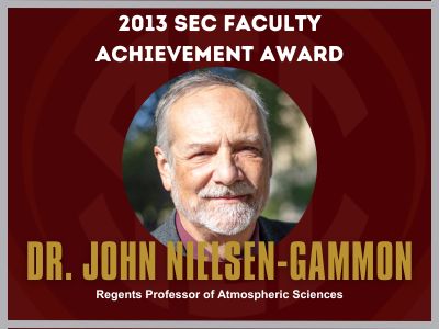 2013 SEC Faculty Achievement Award Winner.