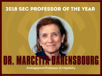 2018 SEC Faculty Achievement Award Winner.