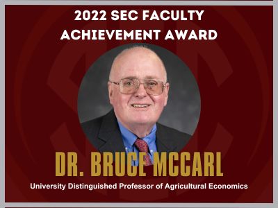 2022 SEC Faculty Achievement Award Winner.