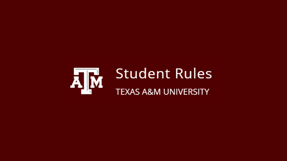Texas A&amp;M Student Rules.